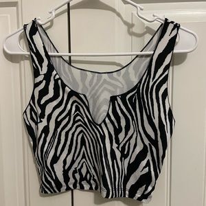 zebra tank top